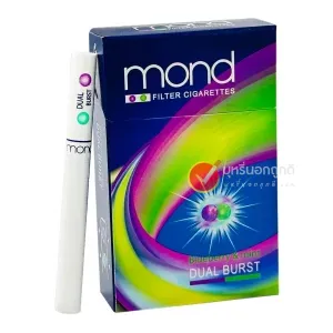 บุหรี่นอก ม่อน รุ้ง บุหรี่นอก MOND รุ้ง (2 เม็ดบีบ)